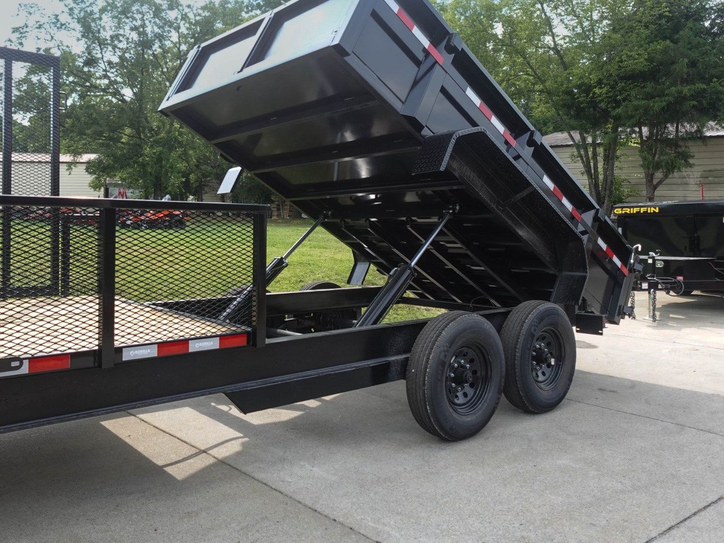 7x20 Hybrid Utility Dump Trailer 2ft Sides with Box (2) 7K Axles