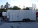 White 8.5' x 20' Food Event Concession Trailer