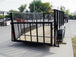 6.4x14 - 4ft Mesh Side Tandem Dovetail Utility Trailer