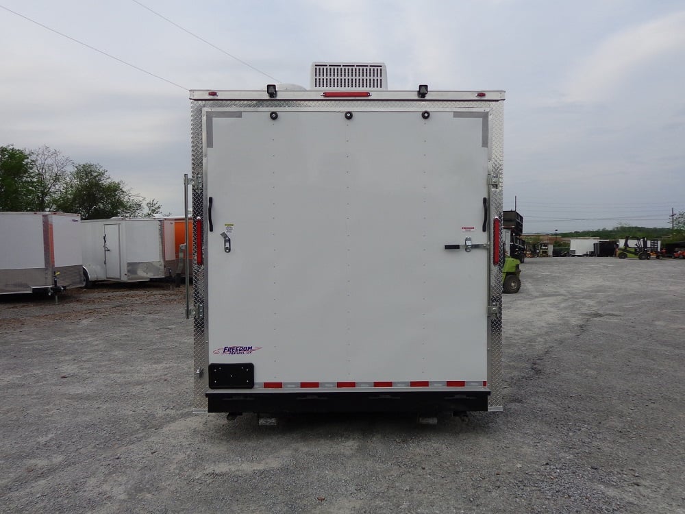 8.5' x 25' White Concession Food Trailer With Appliances