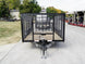 6.4x14 Dovetail Utility Trailer 4ft Mesh (2) 3500lb Axles - SLE Equipment - 2