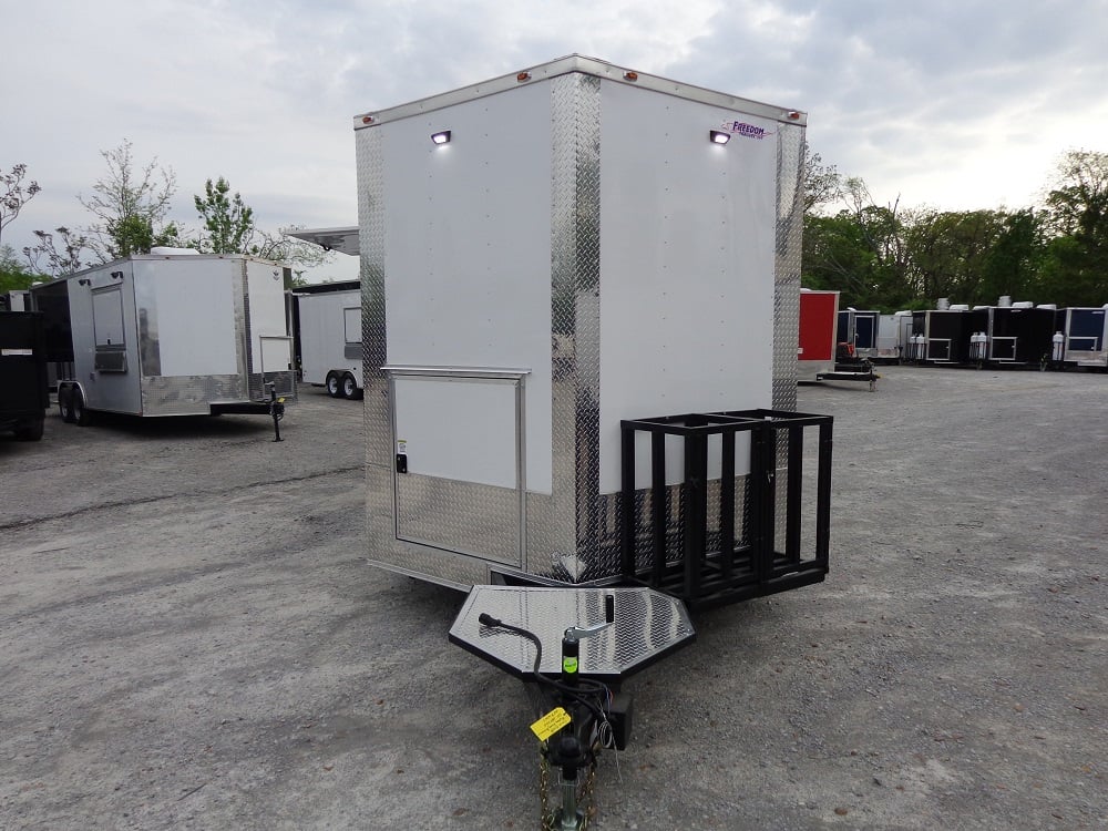 8.5' x 25' White Concession Food Trailer With Appliances