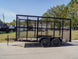 6.4' X 14' Tandem Axle Straight Utility Trailer - Mesh 6' Sides - SLE Equipment - 2
