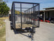 6.4' X 14' Tandem Axle Straight Utility Trailer - Mesh 6' Sides - SLE Equipment - 4