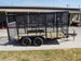 6.4' X 14' Tandem Axle Straight Utility Trailer - Mesh 6' Sides