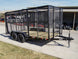 6.4' X 14' Tandem Axle Straight Utility Trailer - Mesh 6' Sides - SLE Equipment - 11