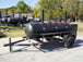 BBQ Smoker 300 Gallon Trailer Pull Behind with Wood Cage