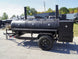 BBQ Smoker 300 Gallon Trailer Pull Behind with Wood Cage Full View