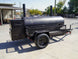 BBQ Smoker 300 Gallon Trailer Pull Behind with Wood Cage Wood Storage