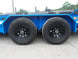 7x20 Heavy Duty Blue Straight Deck Utility Trailer (2) 5,200lb Axles with Brakes - SLE Equipment - 8