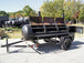 BBQ Smoker 300 Gallon Trailer Pull Behind with Wood Cage