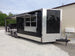 8.5' x 24' Black Porch Style Concession Trailer With Appliances