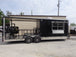 8.5' x 24' Black Porch Style Concession Trailer With Appliances