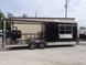8.5' x 24' Black Porch Style Concession Trailer With Appliances