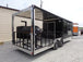 8.5' x 24' Black Porch Style Concession Trailer With Appliances