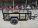 5x8 Straight Deck Utility Trailer with 2ft Mesh Side 3500lb Axle