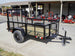 5x8 Straight Deck Utility Trailer with 2ft Mesh Side 3500lb Axle