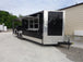 8.5' x 24' Black Porch Style Concession Trailer With Appliances