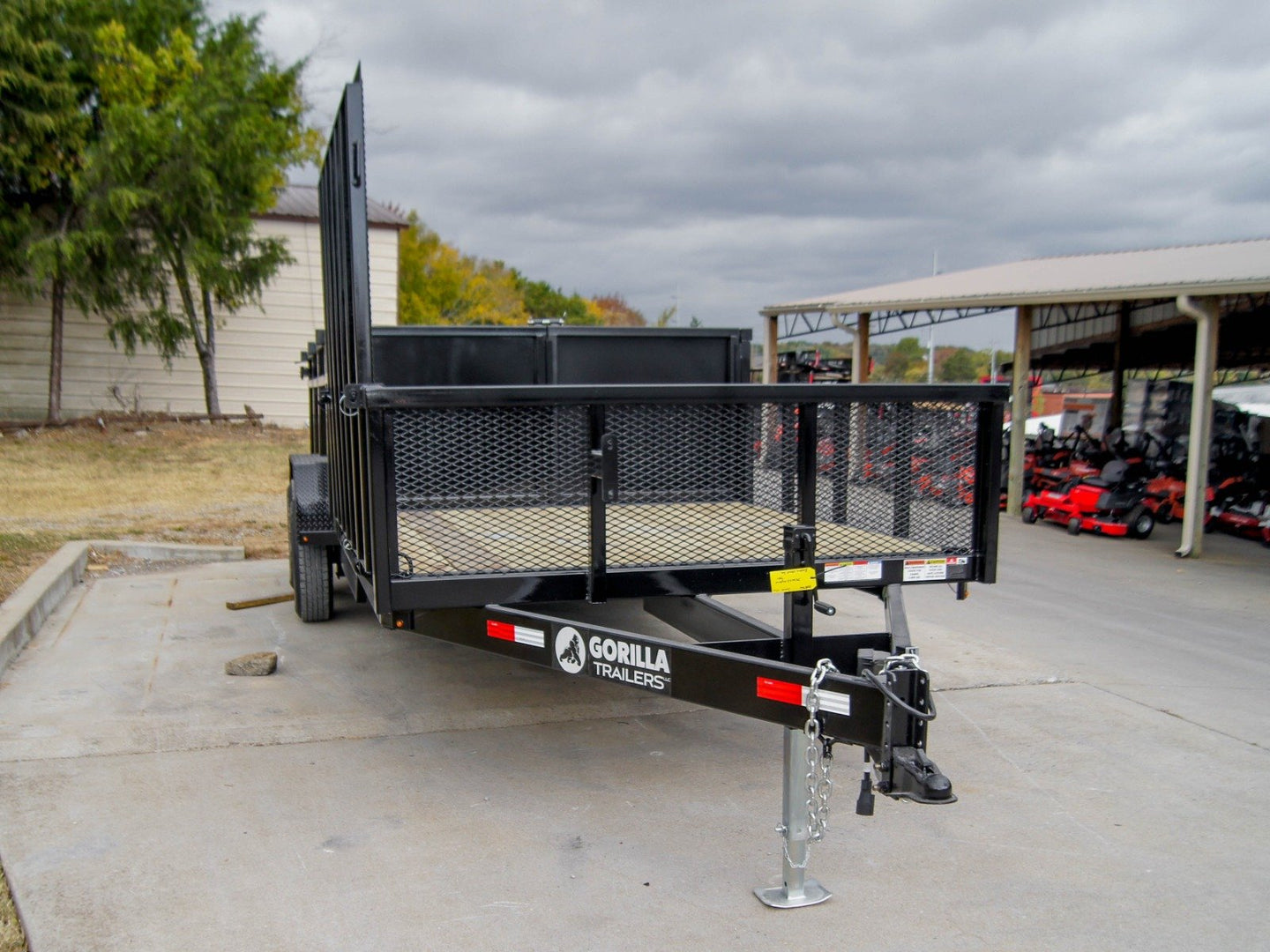 7x20 Hybrid Dump Utility Trailer with 3ft Sides Equipment (2) 7K Axles