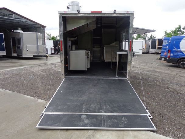 8.5' x 17' Indigo Blue Concession Food Trailer With Appliances