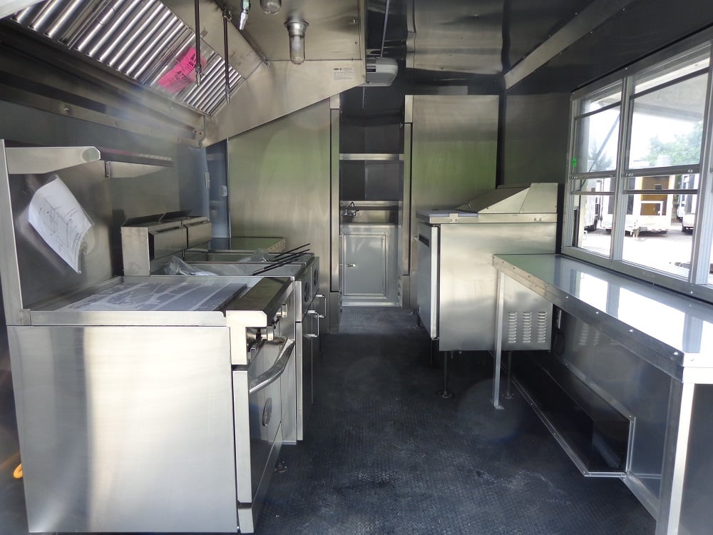 8.5' x 17' Indigo Blue Concession Food Trailer With Appliances