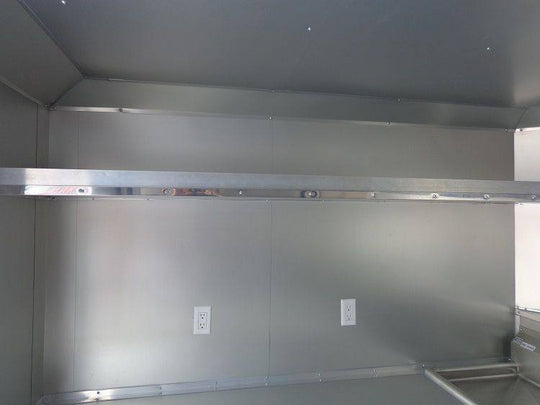 BBQ Concession Trailer 8'x14' Black - Food Smoker Vending - SLE Equipment - 22