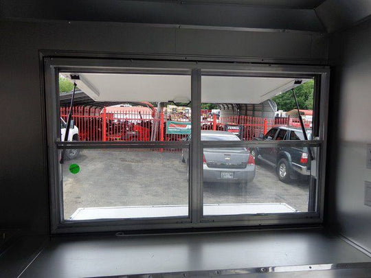 BBQ Concession Trailer 8'x14' Black - Food Smoker Vending - SLE Equipment - 26