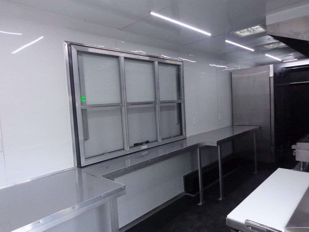 8.5' x 25' White Concession Food Trailer With Appliances