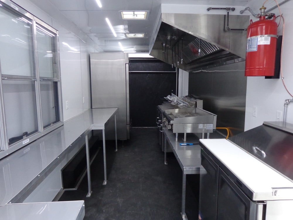 8.5' x 25' White Concession Food Trailer With Appliances