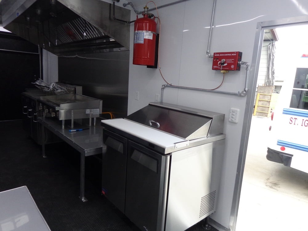 8.5' x 25' White Concession Food Trailer With Appliances