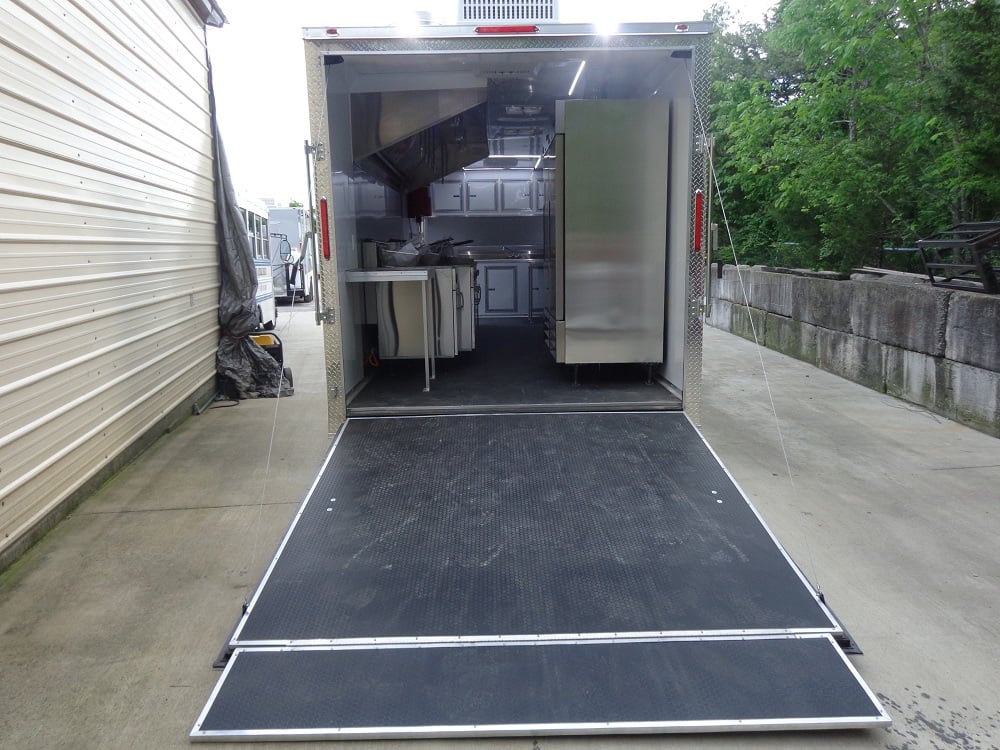 8.5' x 25' White Concession Food Trailer With Appliances