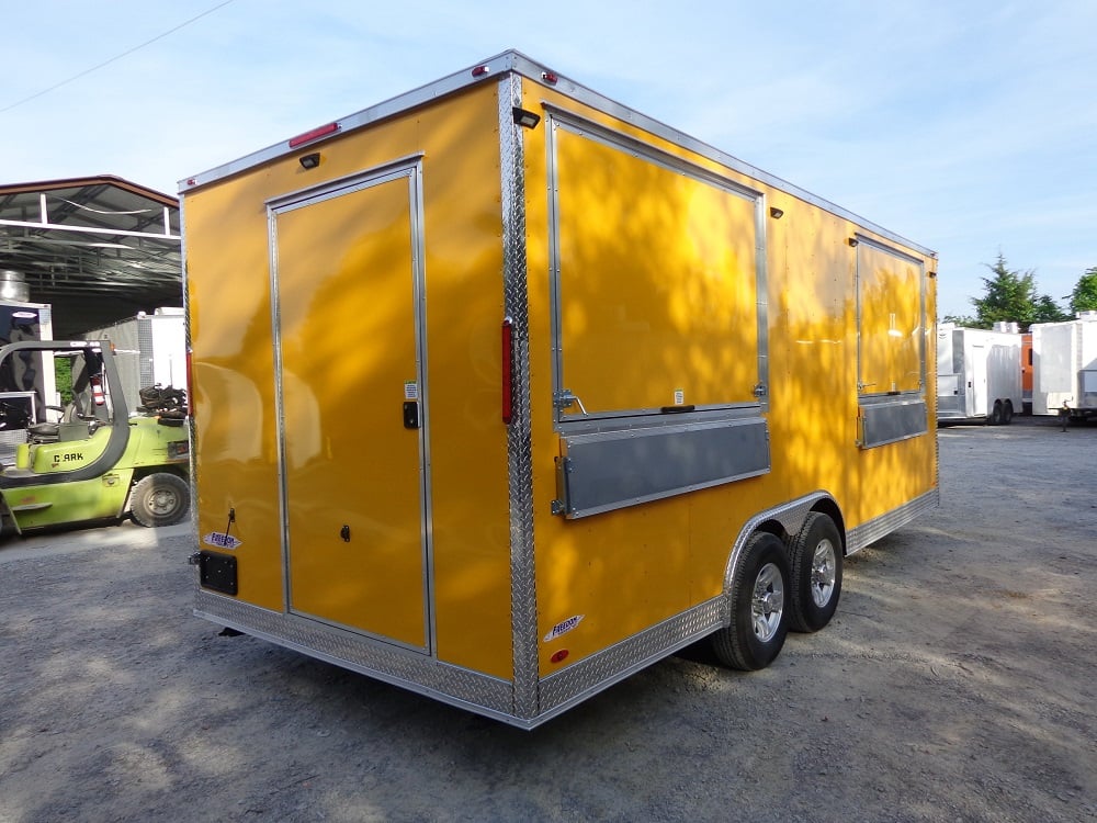 8.5' x 20' Penske Yellow Concession Trailer