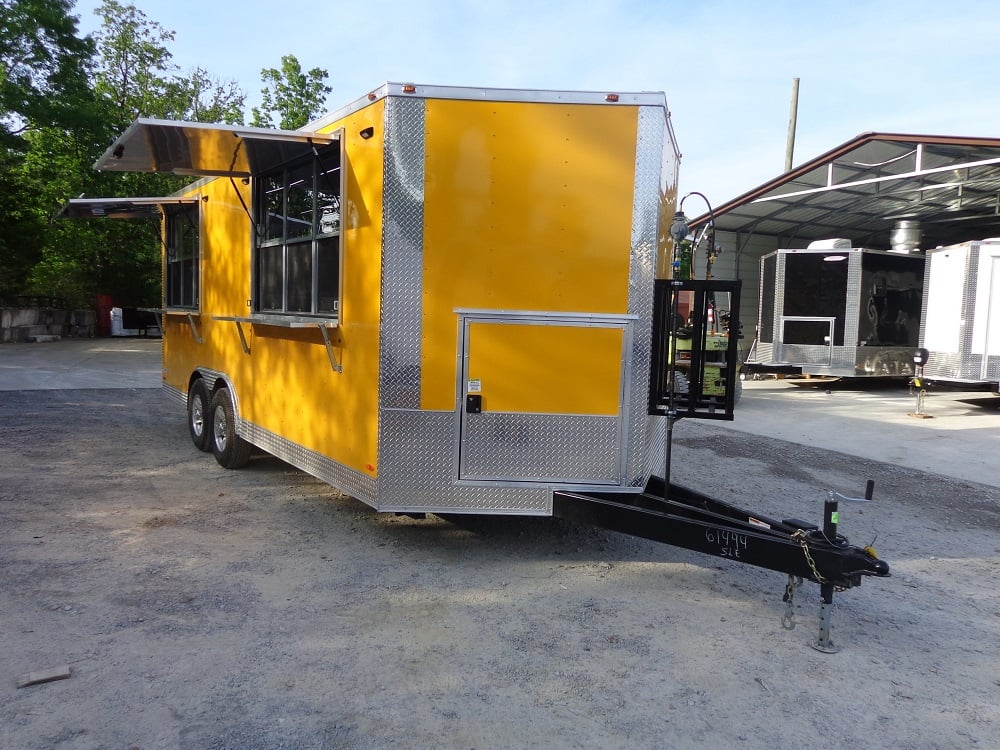 8.5' x 20' Penske Yellow Concession Trailer