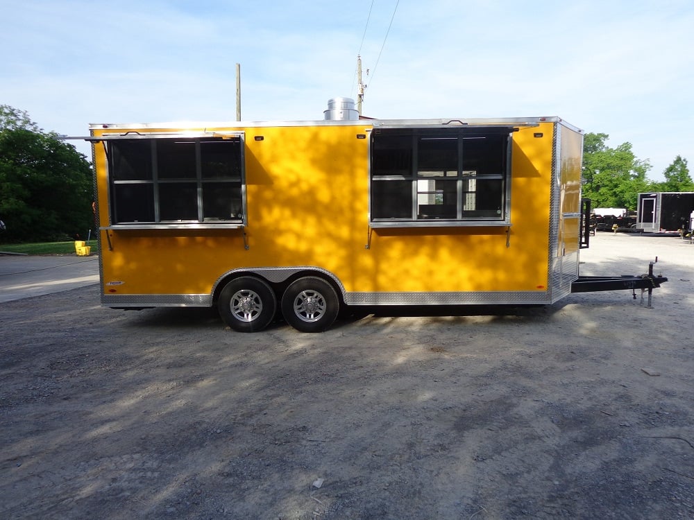 8.5' x 20' Penske Yellow Concession Trailer