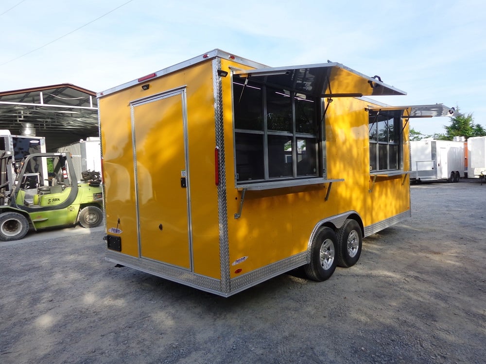 8.5' x 20' Penske Yellow Concession Trailer