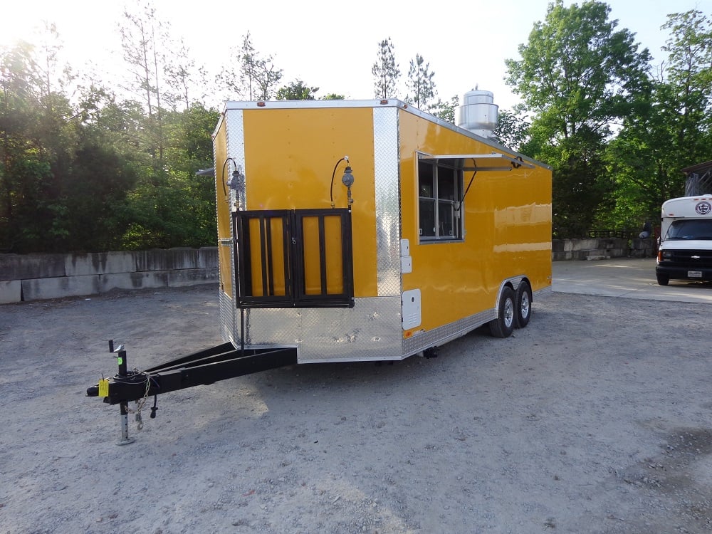 8.5' x 20' Penske Yellow Concession Trailer