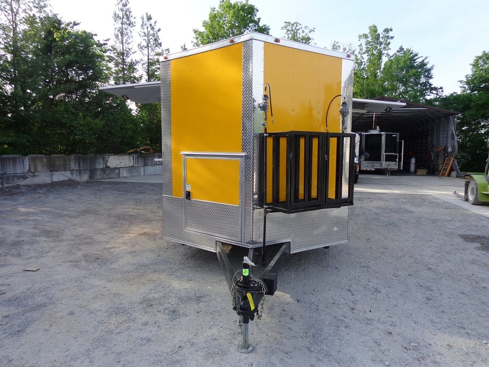 8.5' x 20' Penske Yellow Concession Trailer With Appliances