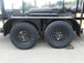 6.4x12 Straight Deck Utility Trailer 6ft Ladder Racks (2) 3500lb Axles