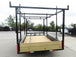 6.4x12 Straight Deck Utility Trailer 6ft Ladder Racks (2) 3500lb Axles