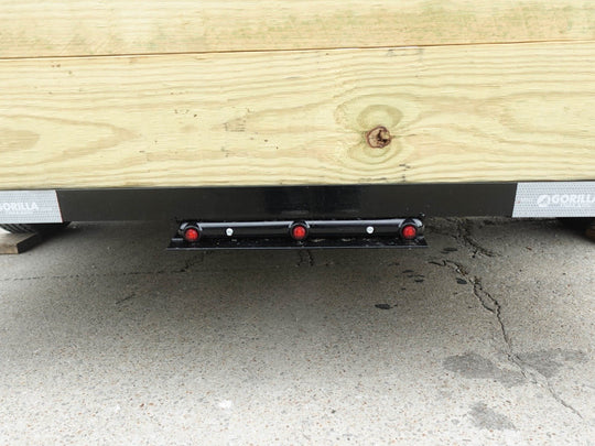 6.4x12 Straight Deck Utility Trailer 6ft Ladder Racks (2) 3500lb Axles