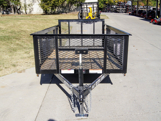 5x10-2ft Mesh Dovetail Utility Trailer 3500lb Axle