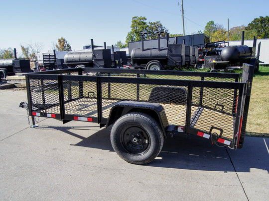 5x10-2ft Mesh Dovetail Utility Trailer 3500lb Axle