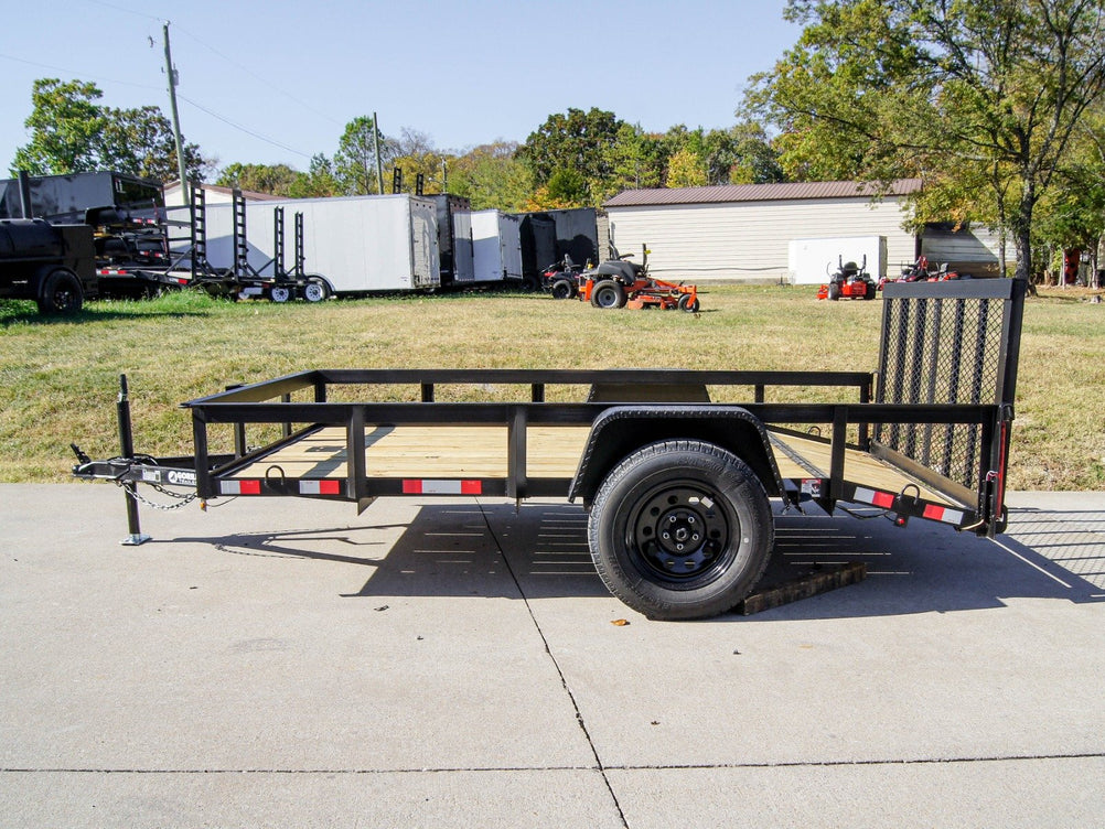 6.4x10 Powder Coated Dovetail Utility Trailer 3,500lb Axle