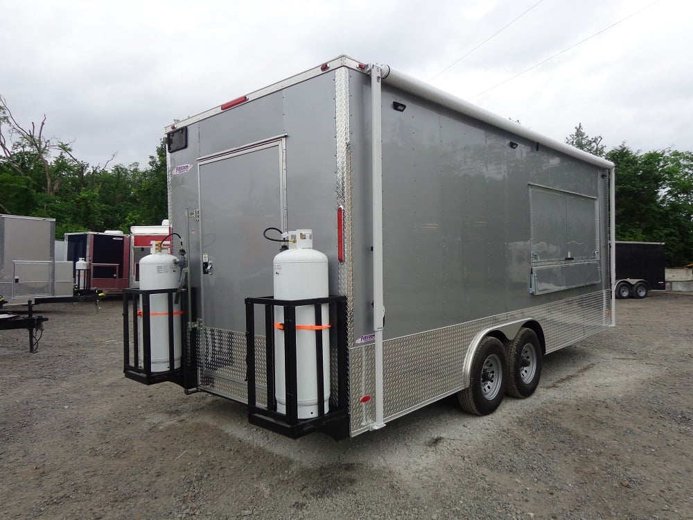 8.5' x 20' Silver Frost Concession Food Trailer With Appliances