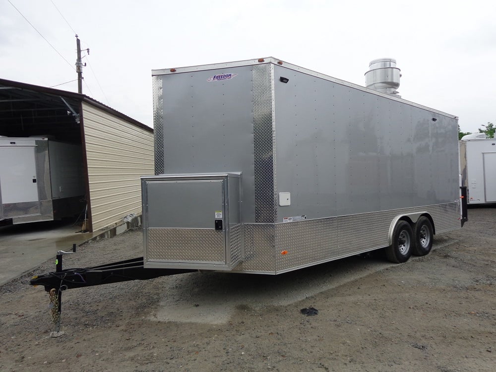 8.5' x 20' Silver Frost Concession Food Trailer With Appliances