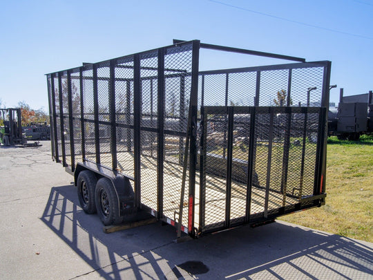 6.4x18 Straight Tail Utility Trailer with 6ft Sides