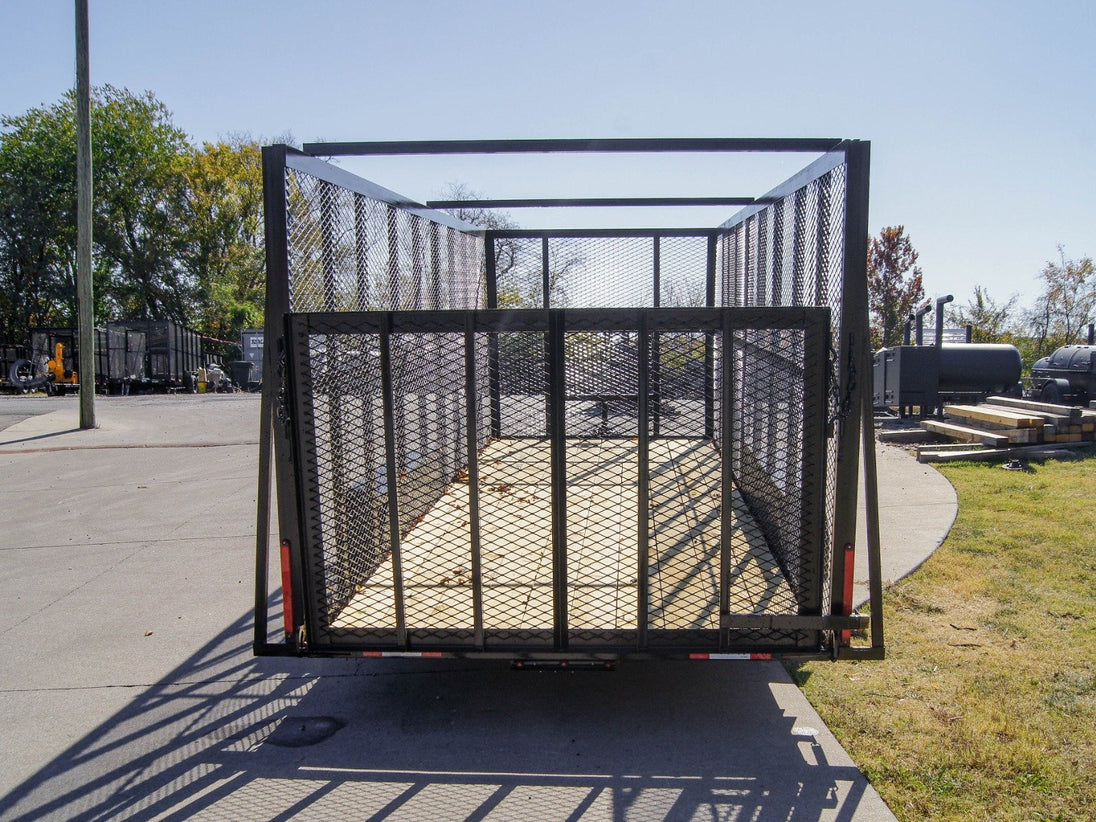 6.4x18 Straight Tail Utility Trailer with 6ft Sides