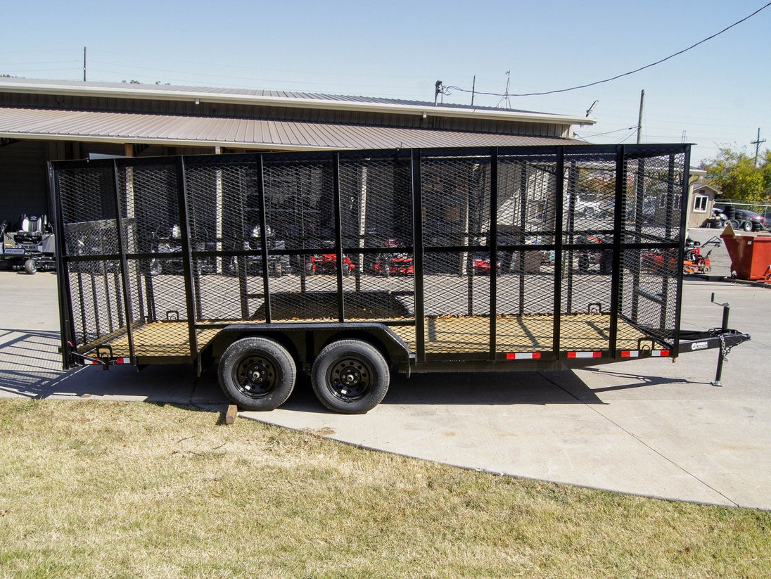 6.4x18 Straight Tail Utility Trailer with 6ft Sides