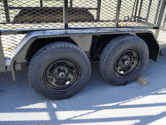 6.4x18 Straight Tail Utility Trailer with 6ft Sides