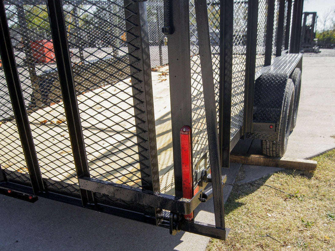 6.4x18 Straight Tail Utility Trailer with 6ft Sides